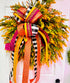 Mixed Orange Wreath (35" round)